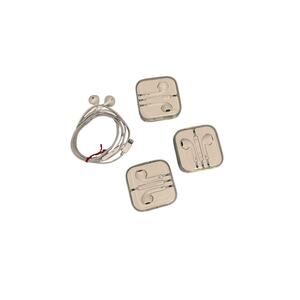 BRAND NEW (3) APPLE IPOD EARBUDS CORDED WIRED WHITE EARPODS OEM HEADPHONES 3.5mm